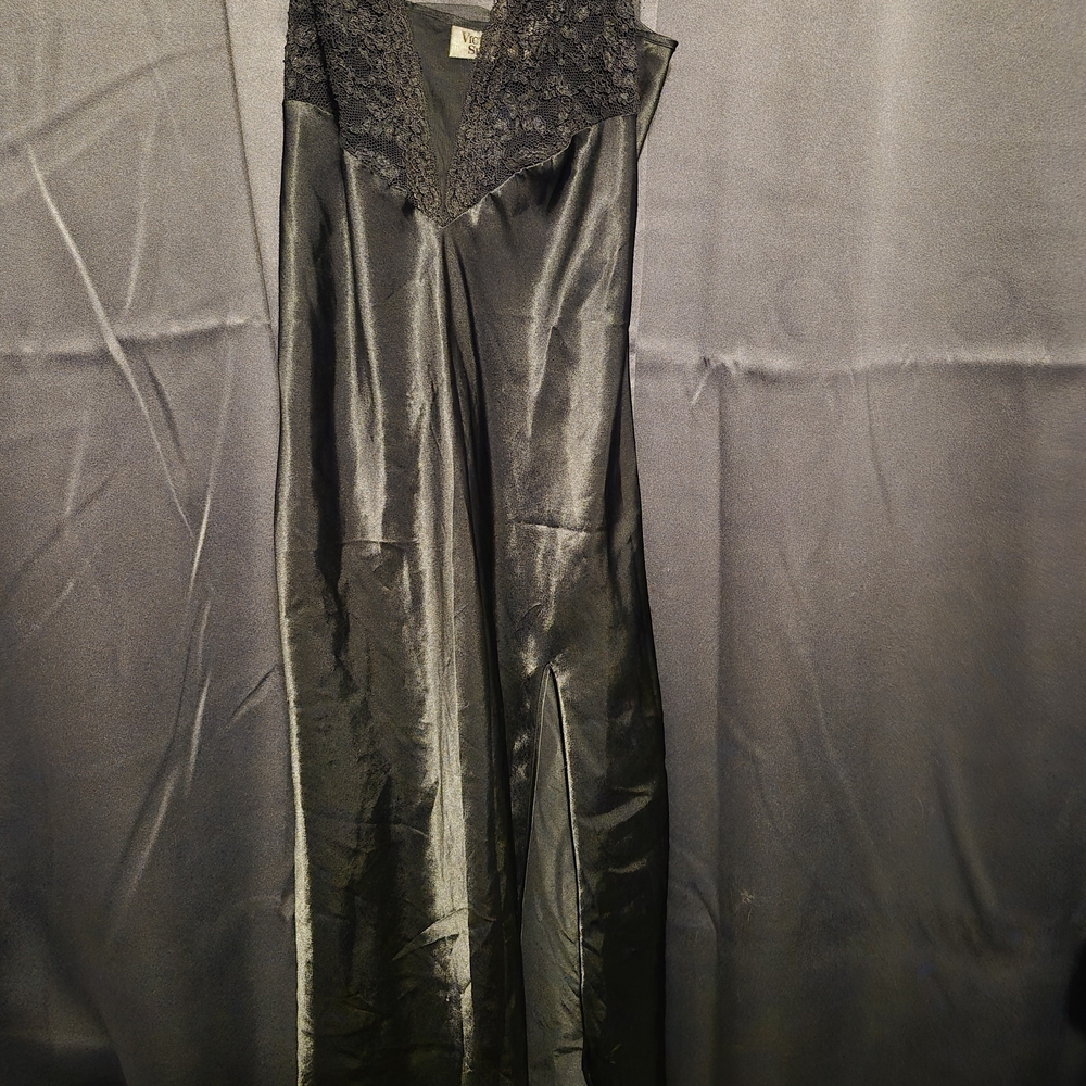 Victoria's Secret Black Lace Chemise